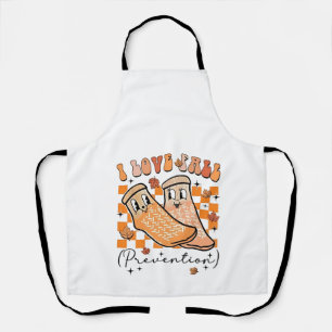 Tablier Super Retro I Love Fall Prevention Drôle