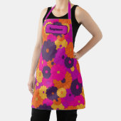 Tablier Super violet et rose hippie puissance (Insitu)