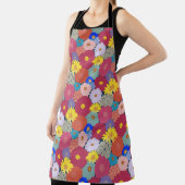 Tablier Superbe, Belle, Fleurs Colorées (Insitu)