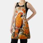 Tablier Superbe Conure Soleil Inspiré de William Morris (Insitu)