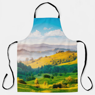 Tablier Superbe paysage de campagne sous la lumière du mat