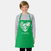 Tablier Supergirl Floral Peace Heart Graphisme (Porté)