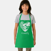 Tablier Supergirl Floral Peace Heart Graphisme (Insitu)