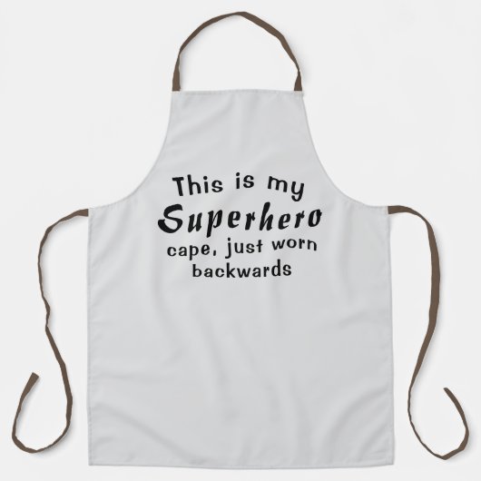 Tablier Superhero Cape BBQ Grill Aprons sur mesure (Recto)