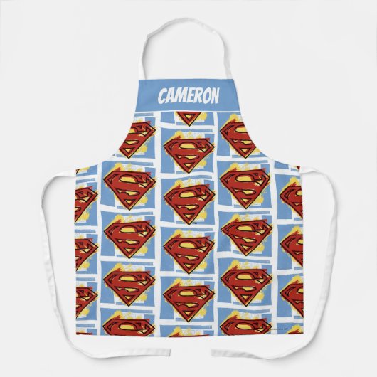 Tablier Superman Motif rouge et bleu (Recto)