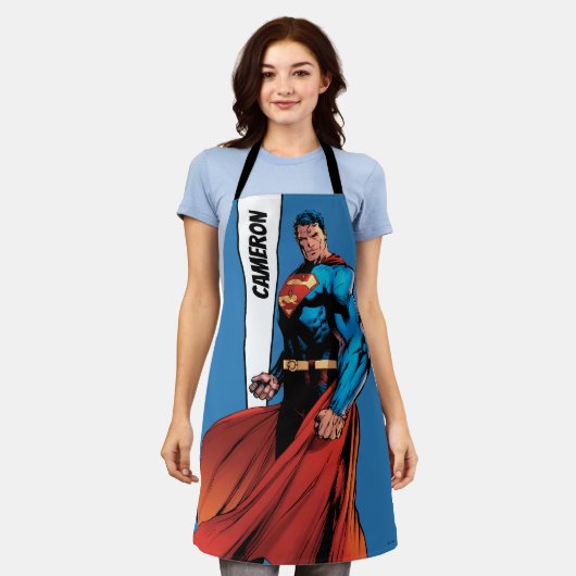 Tablier Superman regarde devant (Porté)