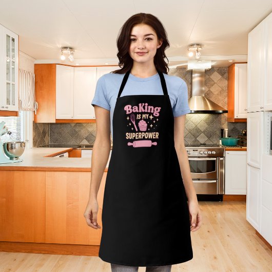Tablier Superpuissance de cuisson rose noir