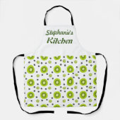 Tablier sur mesure pour femmes à fruits Kiwi (Recto)