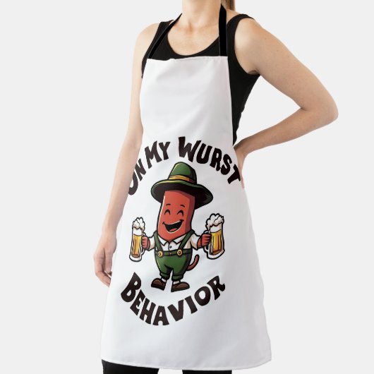 Tablier Sur Mon Comportement Wurst Oktoberfest drôle (Insitu)