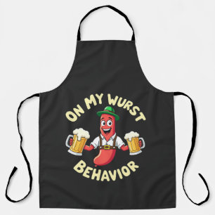 Tablier Sur My Wurst Behavior Funny Oktoberfest Festival