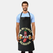 Tablier Sur My Wurst Behavior Funny Oktoberfest Festival (Porté)
