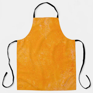 Tablier Surface de ciment orange, fond motif abstrait