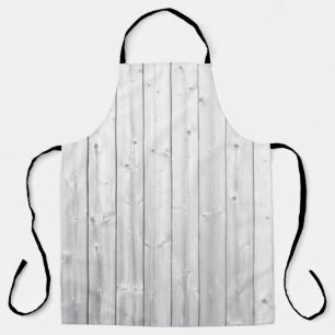 Tablier Surface en bois de texture blanche