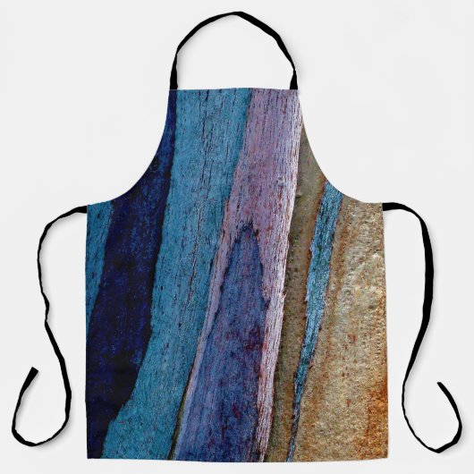 Tablier Surface peinte bleu et brun (Recto)