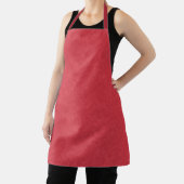Tablier Surface texturée rouge avec un motif subtil en spi (Insitu)