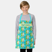 Tablier Surfer Motif Surfer Chef Bib Apron (Porté)