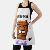 Tablier "Survive Monday. BREWED to…" Coffee Mug – Fun Desi (Insitu)