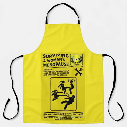Tablier Survivre À La Ménopause (Recto)