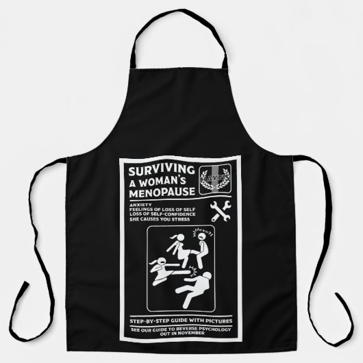 Tablier Survivre À La Ménopause (Recto)