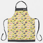 Tablier Sushi Cute personnalisé Kawaii (Recto)