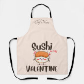 Tablier Sushi est mon Valentin (Recto)