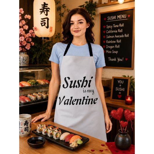 Tablier Sushi Est Mon Valentin