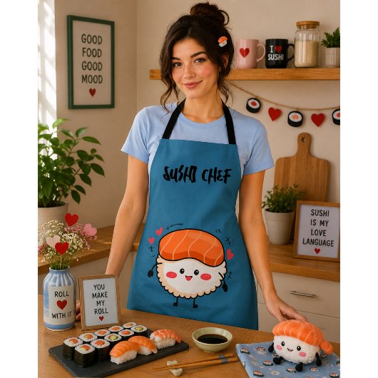 Tablier Sushi Est Mon Valentin