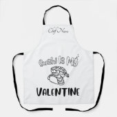 Tablier Sushi est mon Valentin , Sushi (Recto)