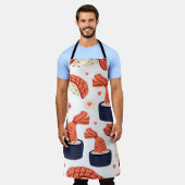 Tablier Sushi Japonais nourriture Motif sans soudure (Porté)