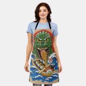 Tablier Sushi Lover japonais (Porté)