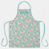 Tablier Sushi sur le Motif en bois Mint Green (Recto)