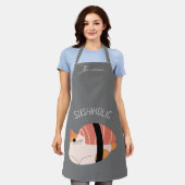 Tablier sushiholic, chat de sushi (Porté)