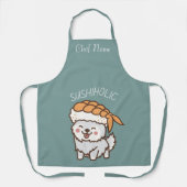 Tablier sushiholique, chat de sushi (Recto)