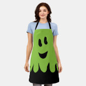 Tablier Sweet Boo Ghost Apron Vert (Porté)