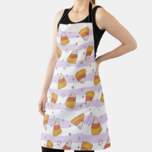 Sweet Candy Corn & Stars Halloween Motif