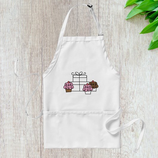 Tablier Sweet Celebration Cupcake et boîte cadeau