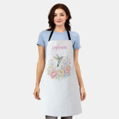 Tablier Sweet Hummingbird Floral Apron (Porté)
