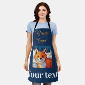 Tablier Sweet little Fox, vos, pixels art (Porté)