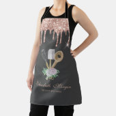 Tablier Sweets Rose Cupcake Gold Drives Boulangerie Apron (Insitu)