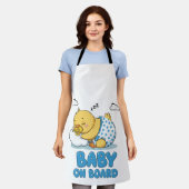 Tablier Symbole de la voiture de poussette "Baby on Board" (Porté)