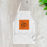 Tablier Symbole de l'énergie atomique Science et technolog<br><div class="desc">Cuisinez quelque chose de puissant dans la cuisine avec cet élégant tablier de conception d'énergie atomique. Doté d'un élégant atome noir et d'un graphisme éclair sur un arrière - plan orange vibrant, cet tablier est parfait pour les amateurs de science qui aiment mélanger le plaisir avec la fonction. Idéal pour...</div>