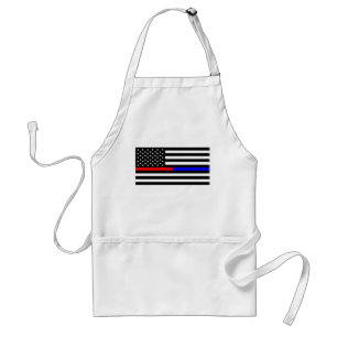 Tablier symbole des pompiers de la police de la ligne roug