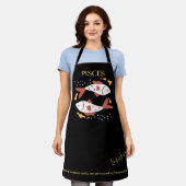 Tablier Symbole & devis Zodiac Poissons Moderne Élégant Ca (Porté)