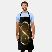 Tablier Symbole d'infini doré (Porté)
