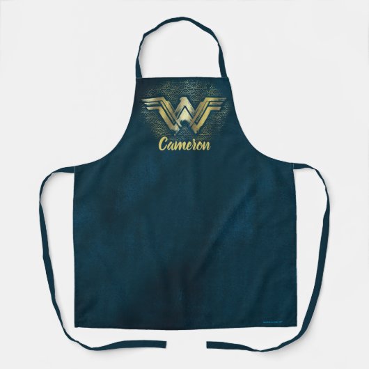 Tablier Symbole d'or brossé Wonder Woman (Recto)
