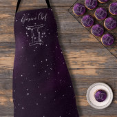 Tablier Symbole Gemini Zodiac Horoscope Galaxie violette A
