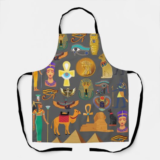 Tablier SYMBOLE HIÉROglyphique égyptien Motif pharaon (Recto)