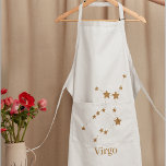 Tablier Symbole moderne Zodiac Gold Virgo | Élément Terre<br><div class="desc">Symbole moderne Zodiac Gold Virgo | Élément Terre</div>