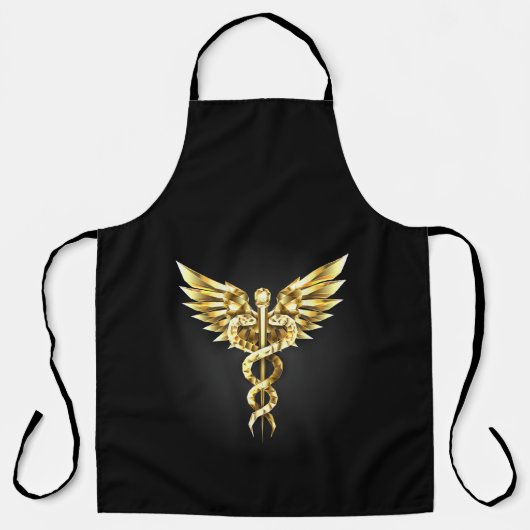 Tablier Symbole Polygonal Or Caduceus (Recto)