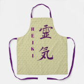 Tablier Symbole Reiki en violet (Recto)